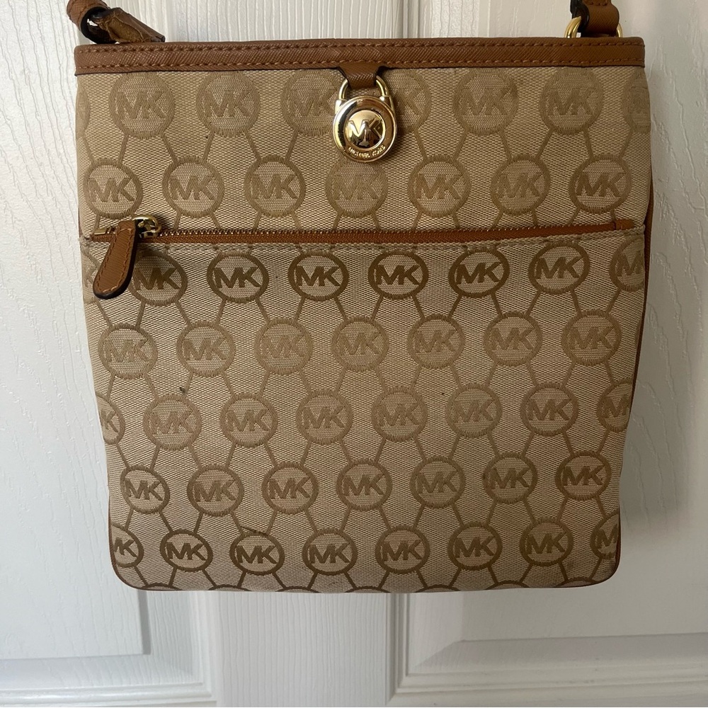 Michael Kors Tan Brown Crossbody Bag
